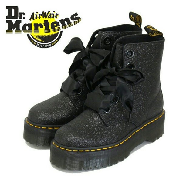 dr martens glitter platform